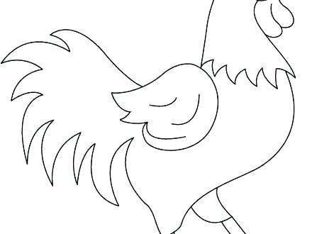 440x330 Hen Coloring Pages Rooster Coloring Rooster Coloring Funny Rooster