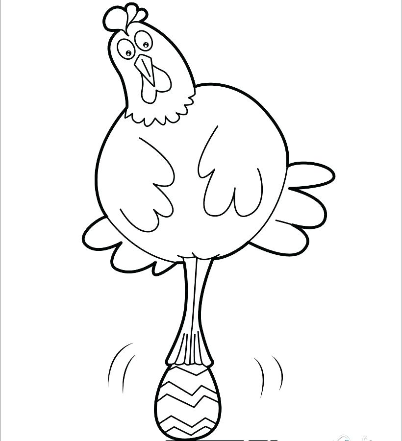 820x900 Little Red Hen Coloring Page