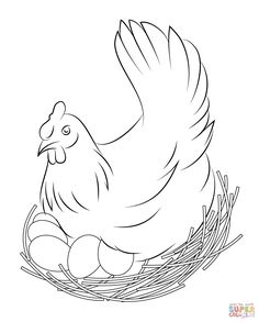 236x293 Free Printable Coloring Page Featuring A Chicken, Hen Chickens