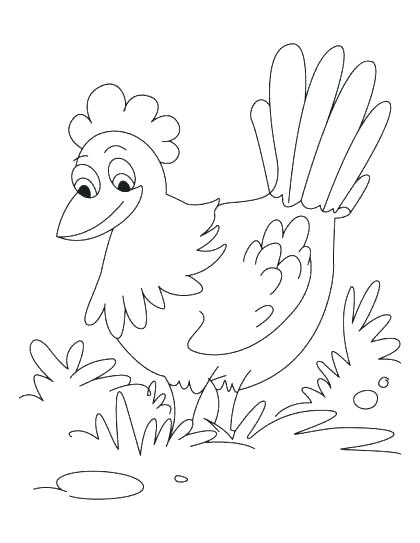 Hen Coloring Pages For Kids at GetColorings.com | Free printable ...