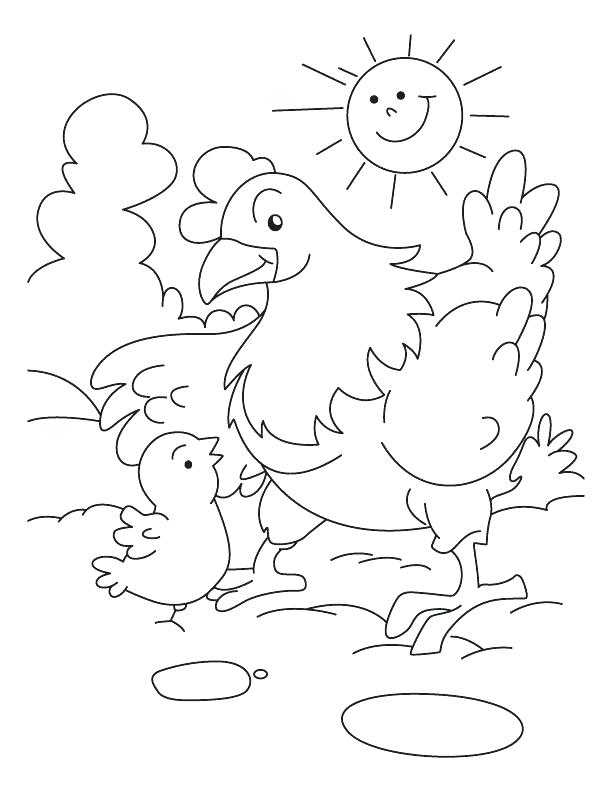 612x792 Little Red Hen Coloring Pages
