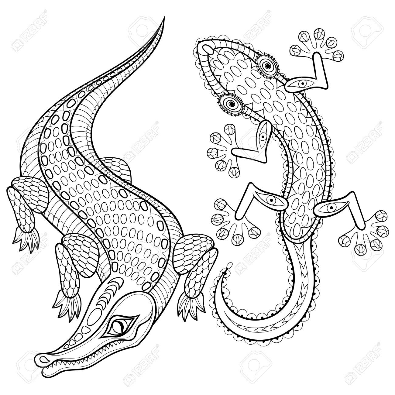Henna Animal Coloring Pages at Free printable