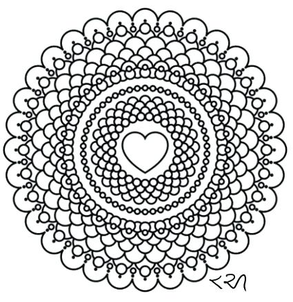 425x438 Henna Coloring Pages Intricate Mandala Coloring Pages Flower 3 4 N