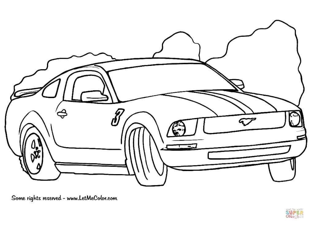 Mustang Coloring Pages Ford Gt Page 1011x734 Mustang Coloring Pages Ford Gt Page