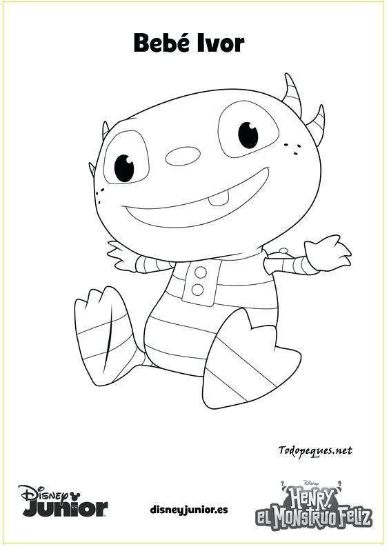 564x796 Henry Hugglemonster Coloring Page Coloring Page Henry