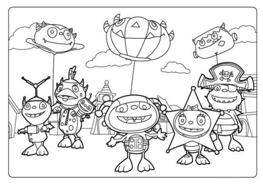 Henry Hugglemonster Coloring Pages at GetColorings.com | Free printable ...