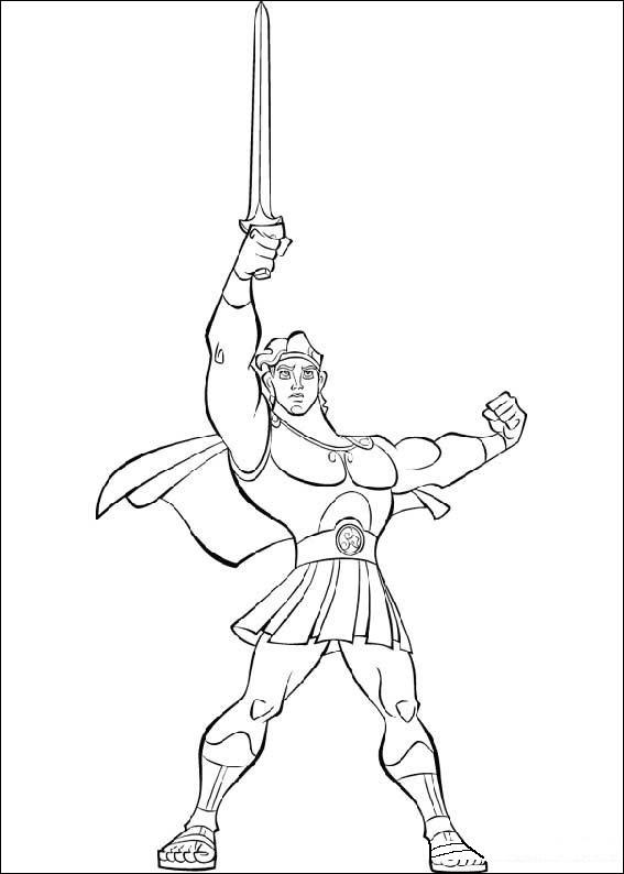 Hercules Coloring Page 1 567x794 Hercules Coloring Page 1