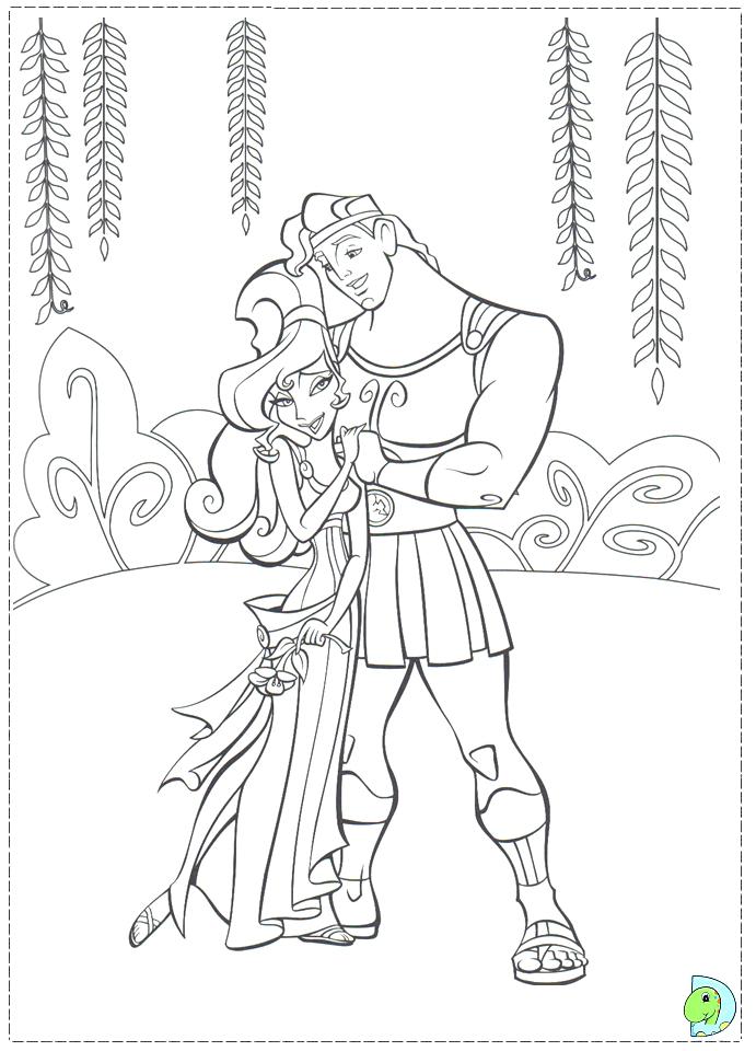 691x960 Hercules Coloring Pages And Meg Coloring Pages By Blanch Free