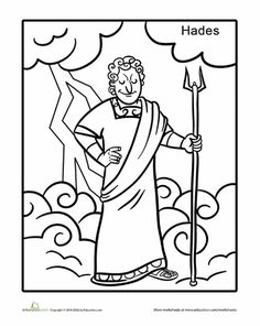 236x296 Greek God Hermes Coloring Page Worksheets, Greek And School