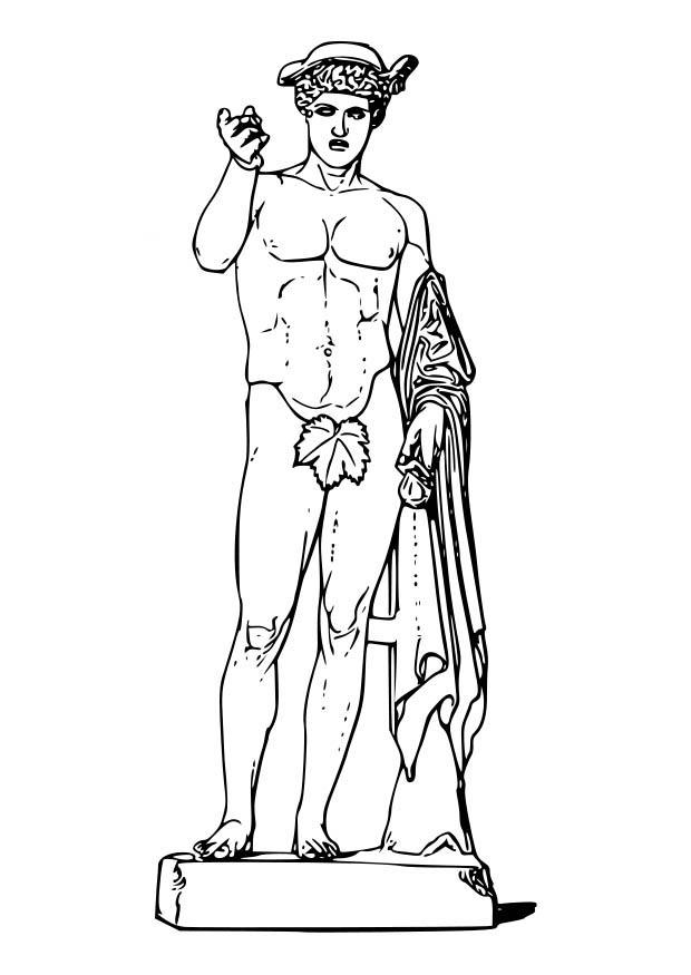 620x875 Coloring Page Hermes