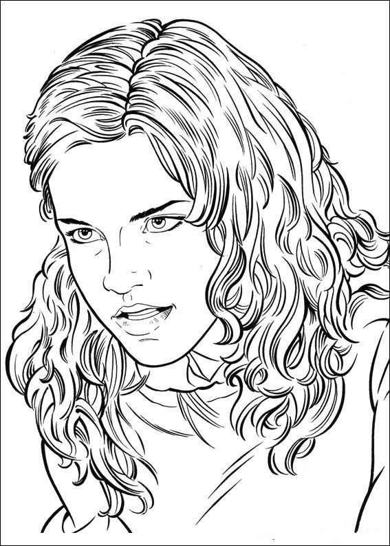 567x794 Coloring Hermione Granger Who Is Angry On Free Hermione Granger