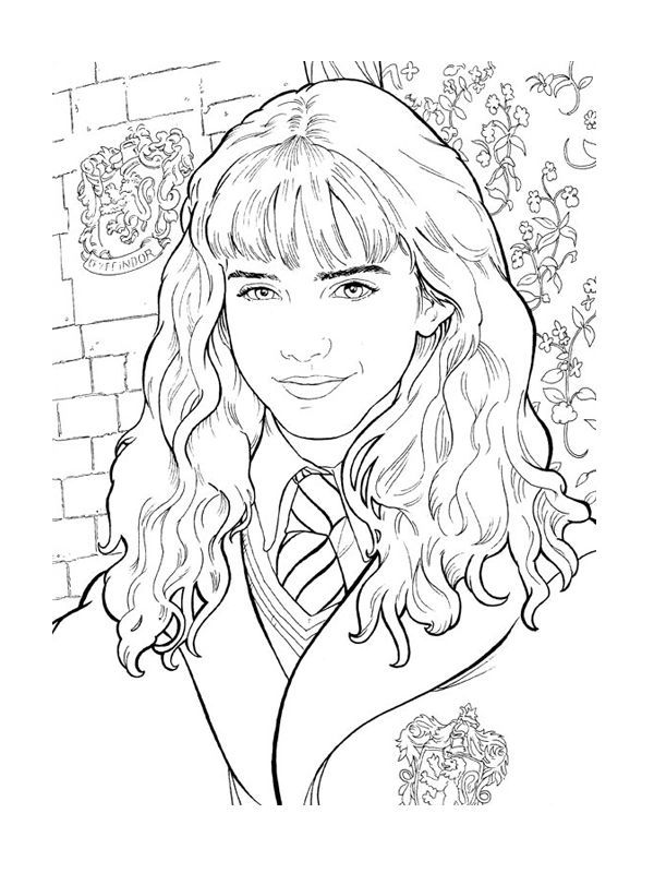 Coloriage Hermione Granger Color Pages 600x800 Coloriage Hermione Granger Color Pages