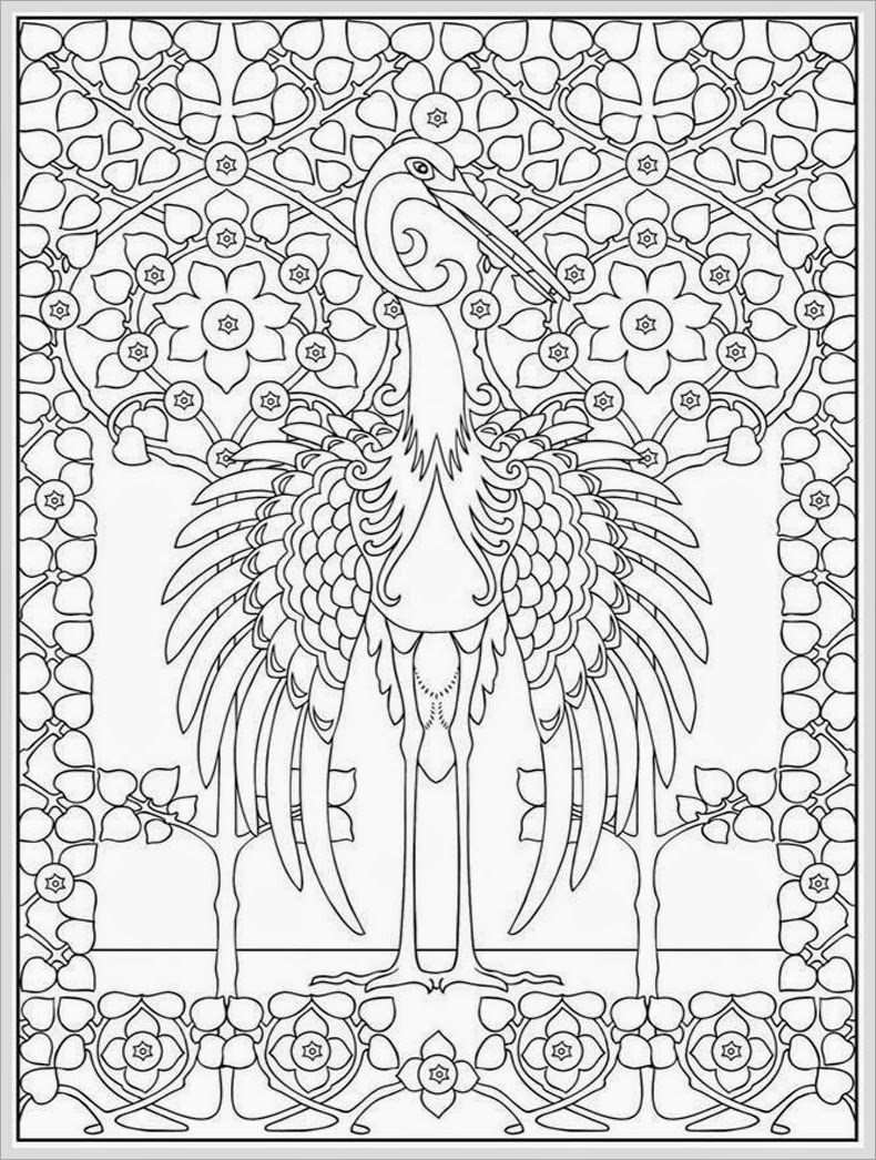 Heron Coloring Page