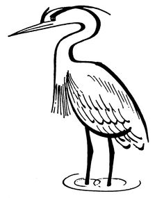 Heron Coloring Page at GetColorings.com | Free printable colorings ...