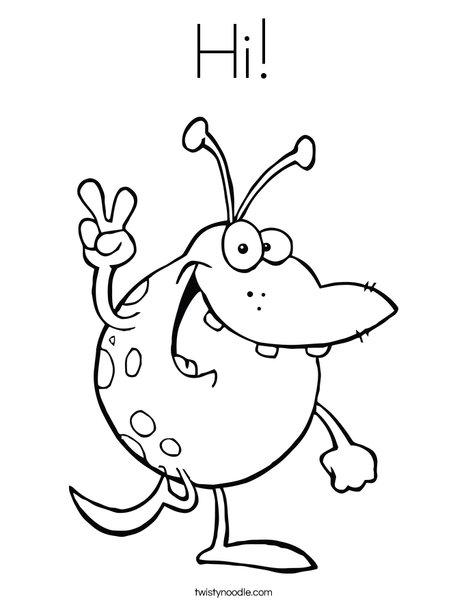 Hi Coloring Page 468x605 Hi Coloring Page