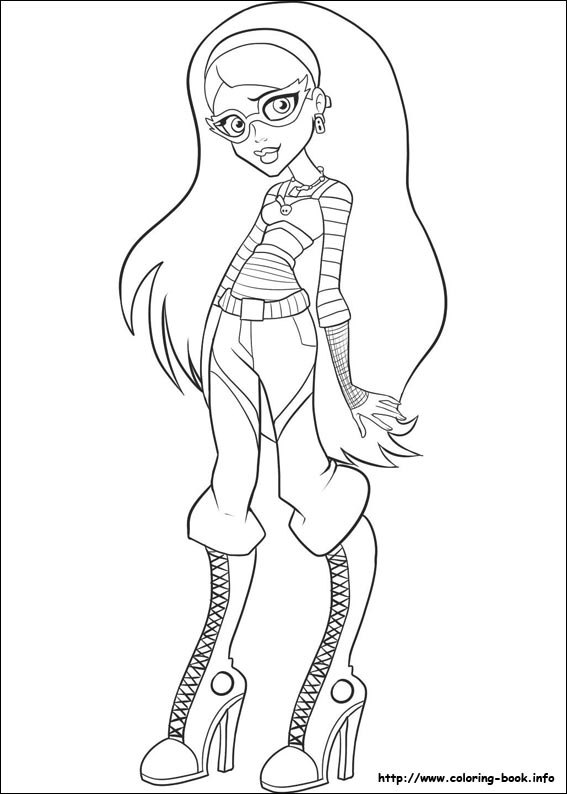 Monster High Coloring Pages On Coloring 567x794 Monster High Coloring Pages On Coloring