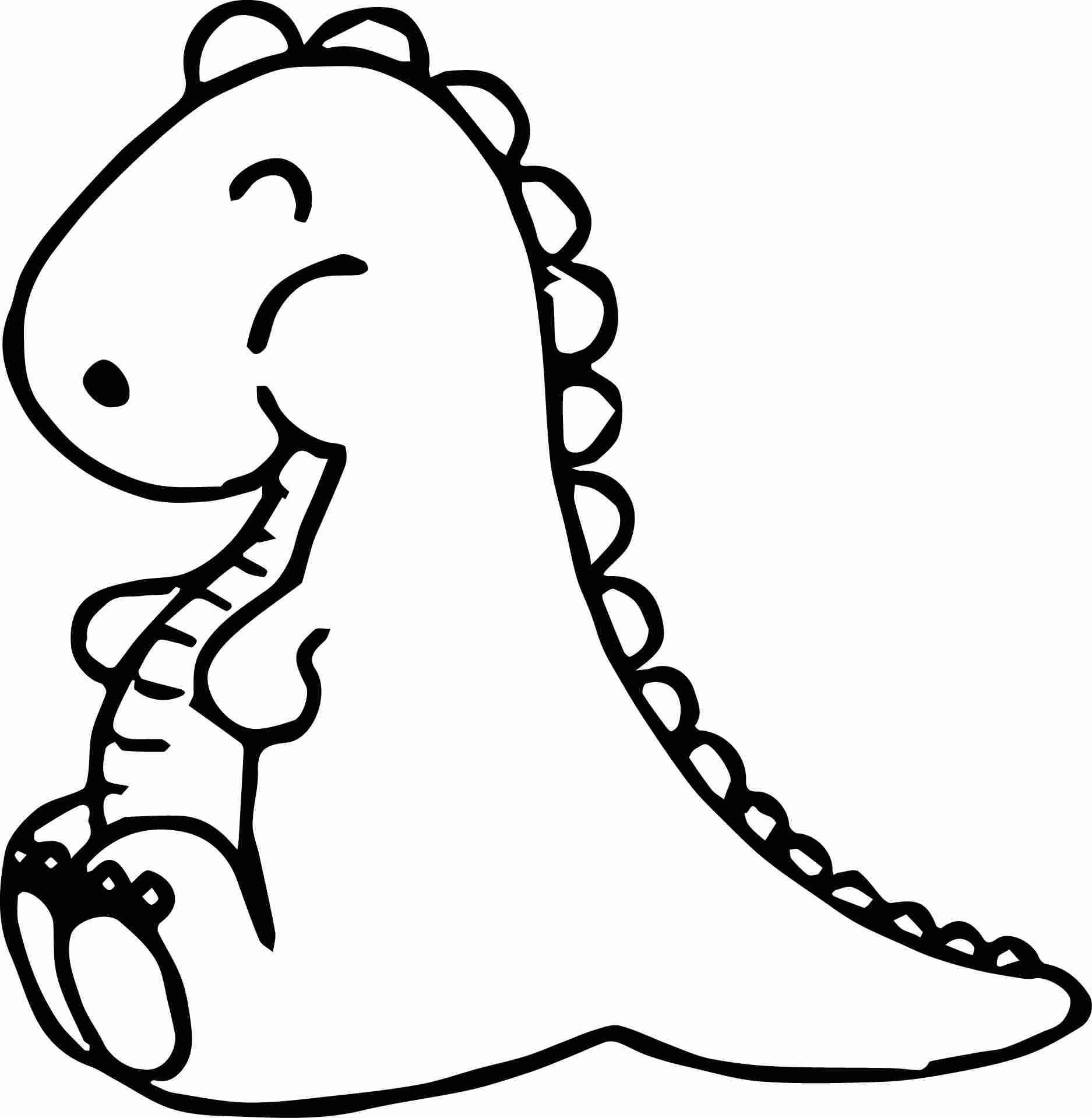 Very Cute Baby Dinosaur Isolated On White Hi Coloring Page Ripping 1874x1919 Very Cute Baby Dinosaur Isolated On White Hi Coloring Page Ripping