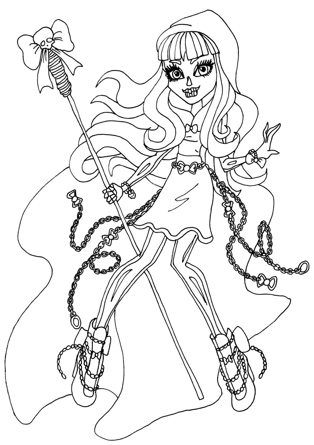 Monster High Coloring Pages By Elfkena 1024x1449 Monster High Coloring Pages By Elfkena