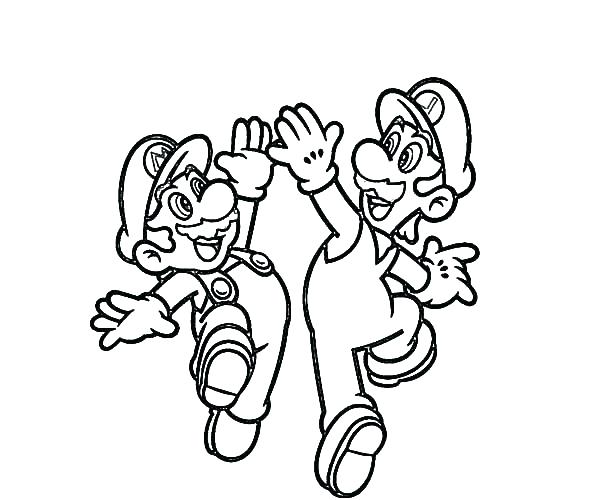 600x500 Luigi Coloring Pages How To Draw Coloring Pages Luigi Kart