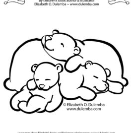 268x268 Related Keywords Amp Suggestions For Hibernating Bear Coloring Page
