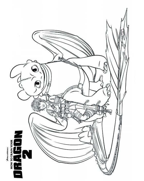 Coloring Page How To Train Your Dragon 2 593x743 Coloring Page How To Train Your Dragon 2