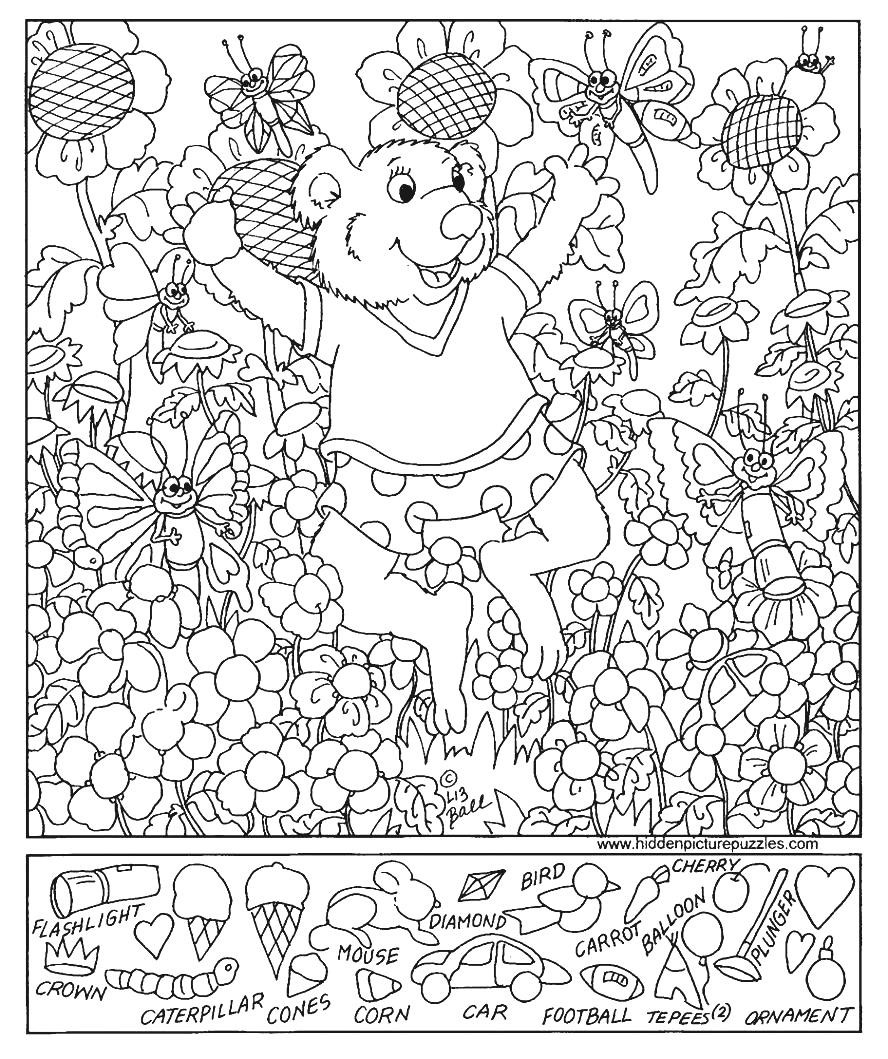 Hidden Pictures Coloring Pages - Hidden Pictures Coloring Pages 14