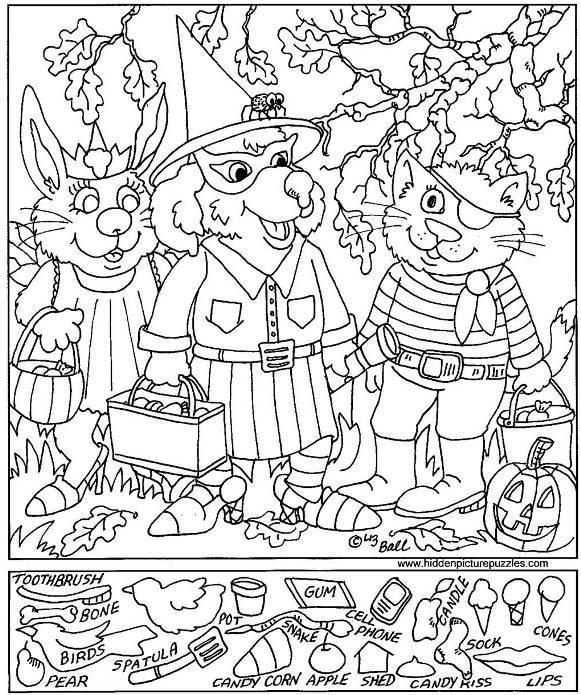581x695 Halloween Hidden Picture Printable Free Halloween Hidden Pictures