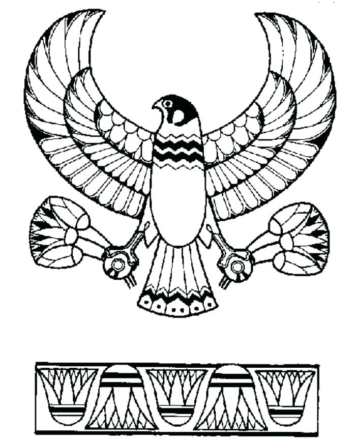 Hieroglyphics Coloring Pages