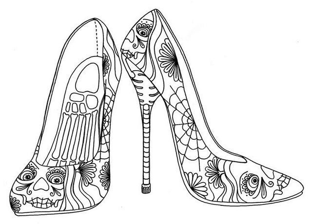 High Heel Coloring Pages