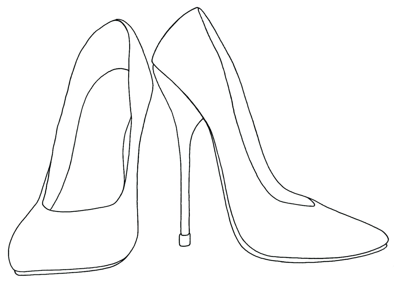 1600x1155 Expert Pointe Shoes Coloring Pages Shoe Drawin