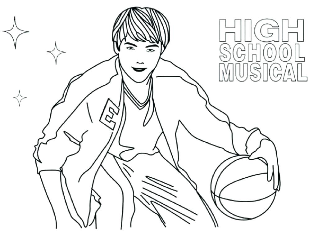 1024x761 Musical Coloring Pages High School Musical Coloring Pages