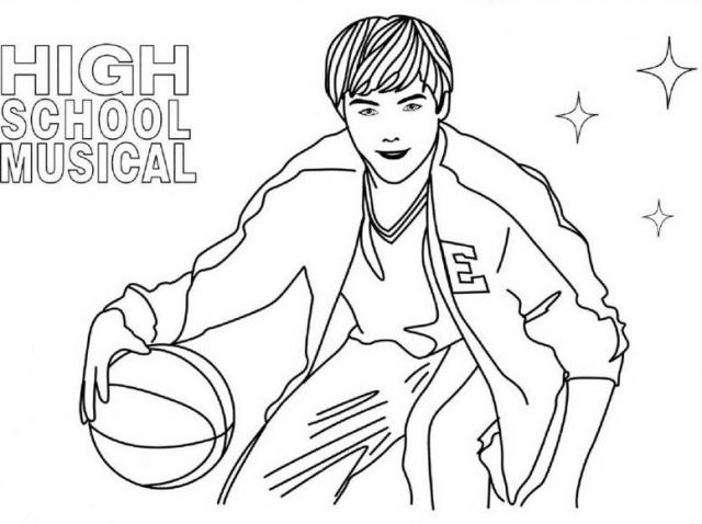 640x478 Modern High School Musical Coloring Pages For Preschoolers