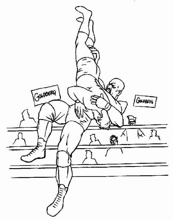 573x730 Wwe Professional Wrestling Coloring Page For Boys Sports