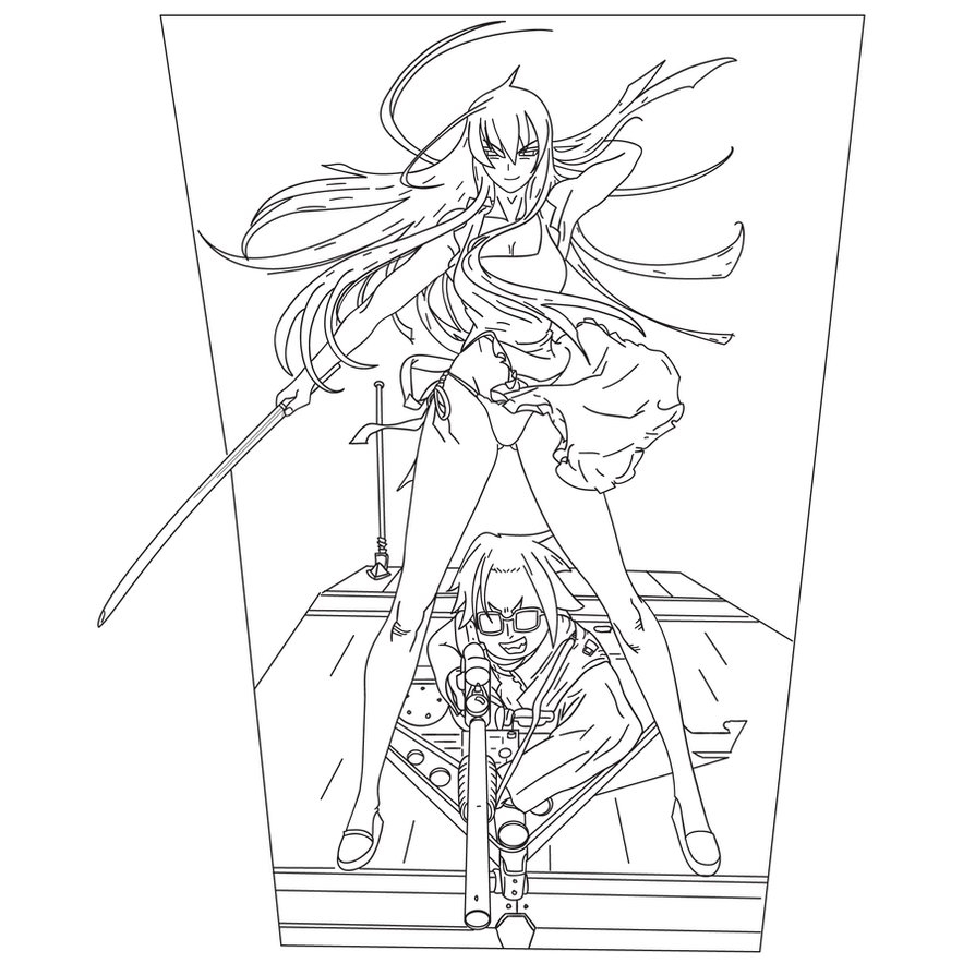 894x894 Highschool Of The Dead Coloring Pages Download Coloring For Kids
