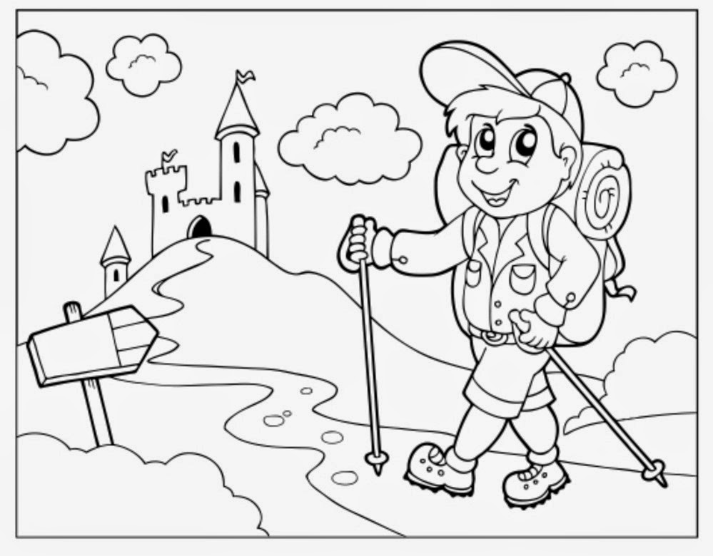 Day Hiking Trails Getting Kids Excited To Hike Coloring Pages 999x780 Day Hiking Trails Getting Kids Excited To Hike Coloring Pages