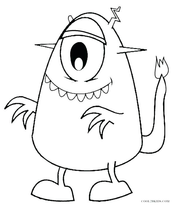 593x700 Monster Coloring Pages Printable Monster Coloring Pages Printable