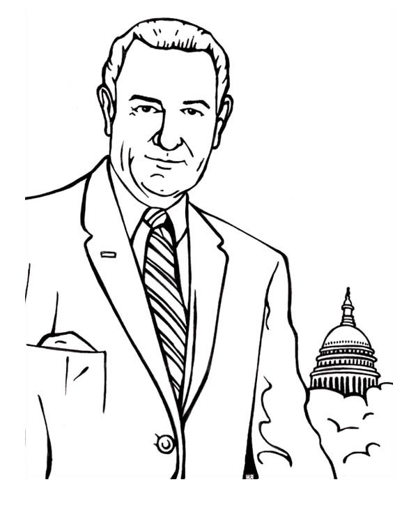 600x734 Lyndon B Johnson In Front Of Capitol Hill On Presidents Day