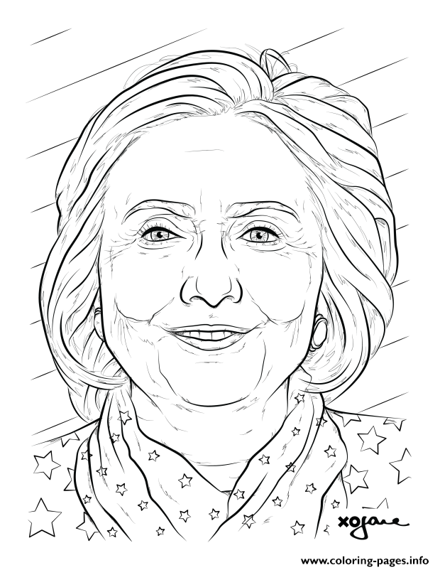 620x802 Hillary Clinton Coloring Pages Printable