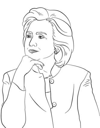 333x425 Joe Biden Coloring Pages Hillary Clinton Coloring Page Free