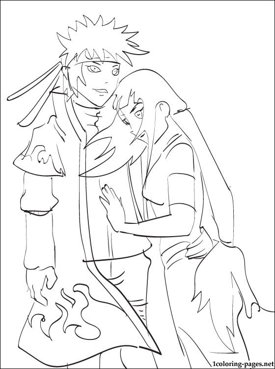 560x750 Naruto Uzumaki And Hinata Coloring Pages