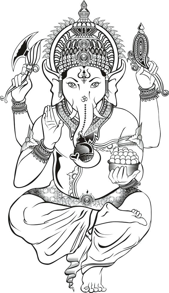 Hindu Elephant Coloring Pages at GetColorings.com | Free printable ...