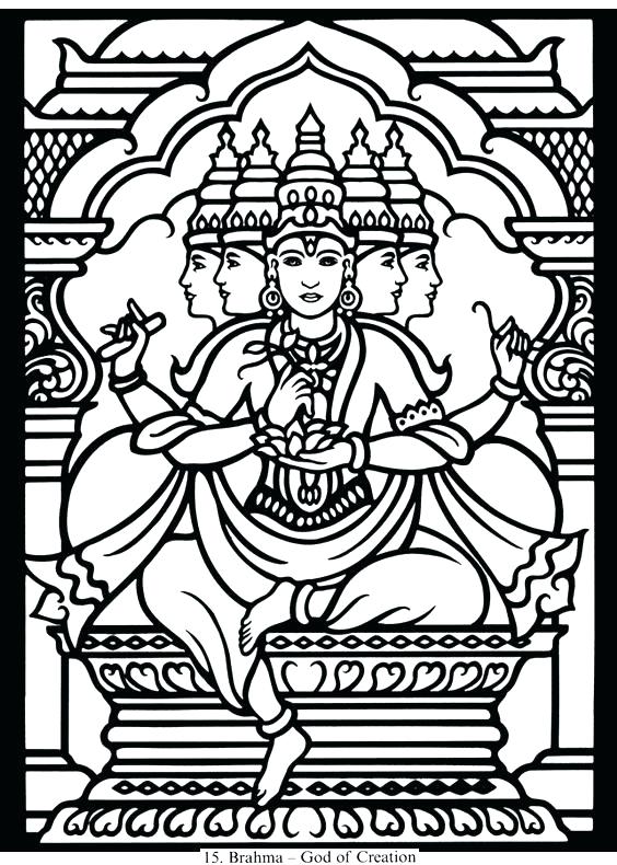 Epic Hindu God Coloring Pages Print All Gods And Goddesses Temple 564x790 Epic Hindu God Coloring Pages Print All Gods And Goddesses Temple