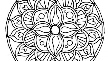 355x200 Mandala Coloring Pages Christian Printable Coloring For Kids 2018