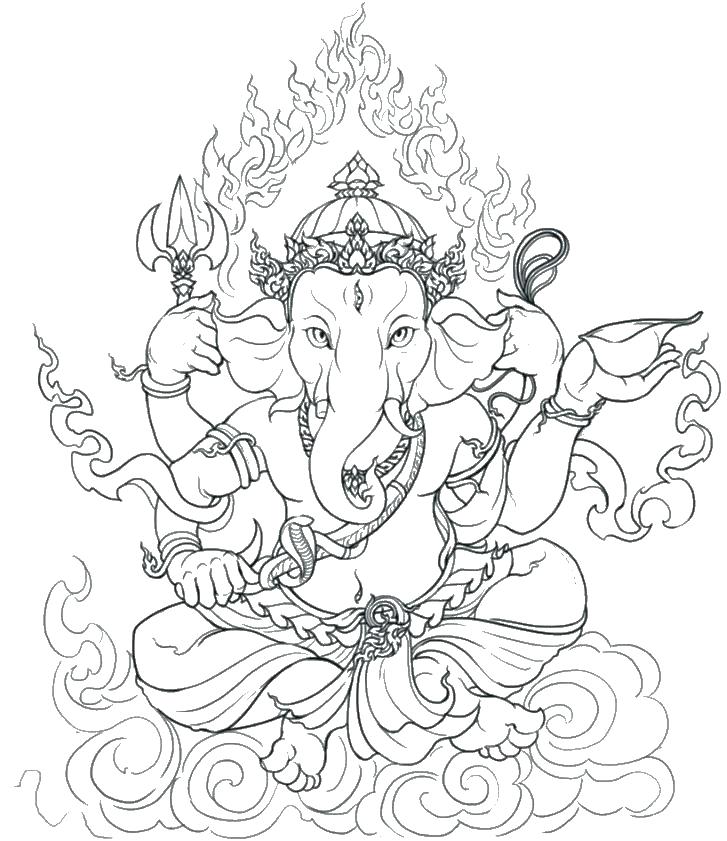 727x841 Cool Hindu Coloring Pages Hand Drawn Adult Coloring Page Print Om
