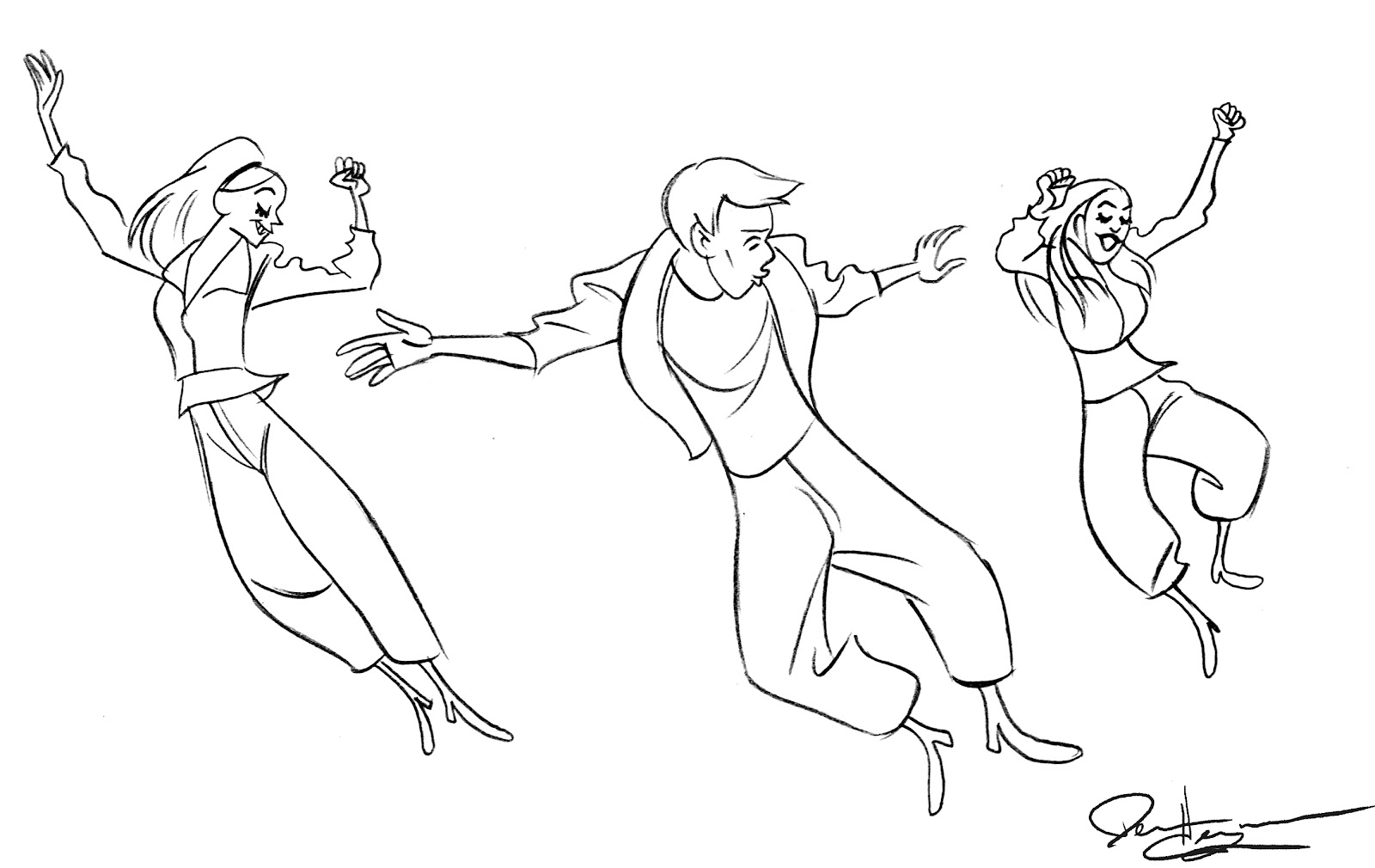 1600x1010 Jazz Dance Coloring Pages 2