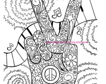 Wondrous Design Hippie Coloring Pages Adult Page Retro Peace 340x270 Wondrous Design Hippie Coloring Pages Adult Page Retro Peace