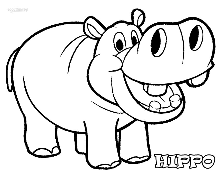 850x682 Hippo Coloring Pages 5429 Hippo Coloring Pages