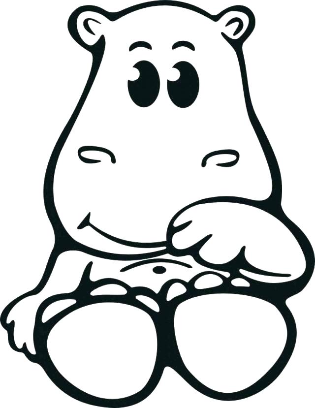 640x829 Hippo Coloring Pages Hippo Coloring Pages Online