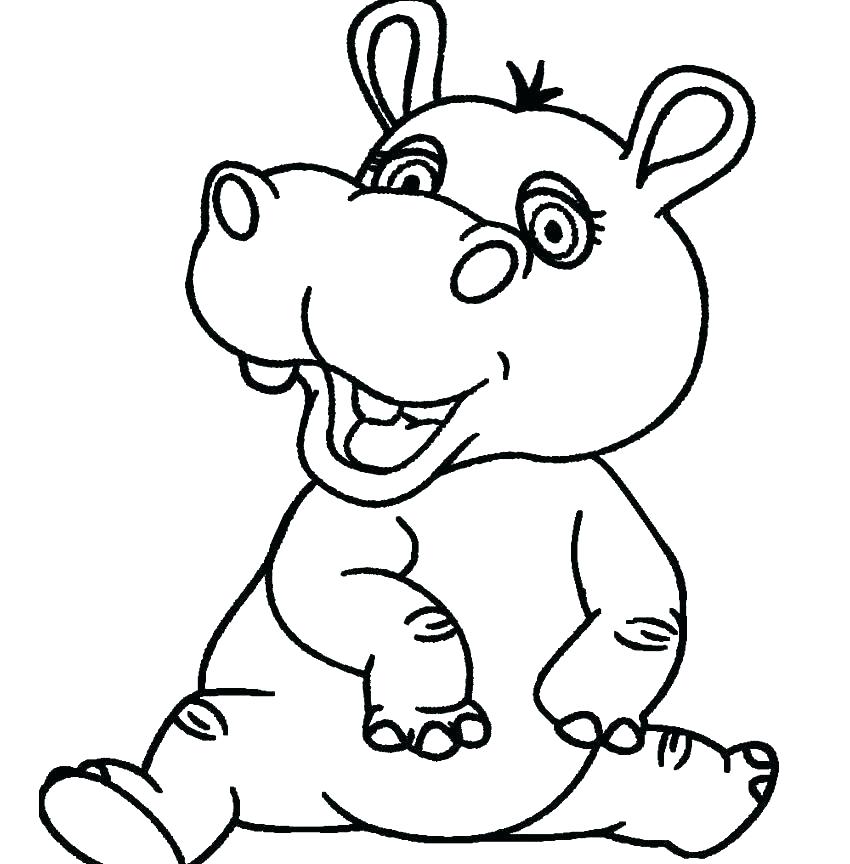 850x864 Hippo Coloring Pages Coloring Page Hippo Coloring Page Hippo