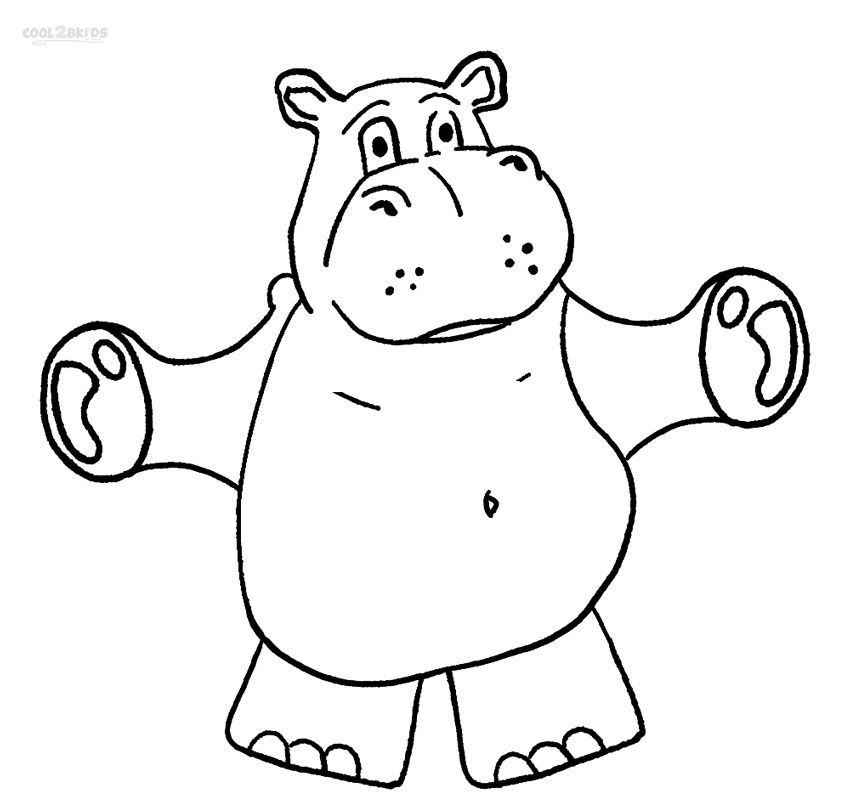 850x802 Printable Hippo Coloring Pages For Kids Cool2bkids